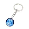 Brand New Howling Wolf Key Chain Moon Time Gem Keychain Pendant DMKr148 Mix Order Key Rings