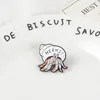 Hermit Crab Emaille Pins Cartoon Animal Badge Broche Revers Pin Denim Jeans Tas Shirt Collar Introvert Sieraden Gift voor Vrienden