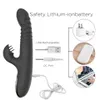 Thrusting Rabbit Vibrator G Spot Vagina Clitoris Stimulator Masturbator Verwarming USB Opladen Dildo Volwassen Speeltjes voor Vrouwen Paar Vriendin