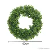 Simulation Plants Faux Floral & Greenery Wreath Artificial Flower Wreath DIY Wedding Decoration Wreaths Picture Decor Props Wall Hanging Plant Pendant XDH0912