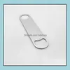 Openers Kitchen Tools Kitchen Dining & Bar Home Garden Sublimation Wine Bottles Portable Heat Transfer Diy Bottle Opener Stainless Steel 17