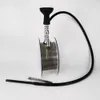 Acrylic Arabian Hookah with single water pipe full set Shisha modern simplicity style transparent