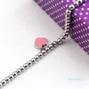 wholesale-Hot Titanium Steel Bracelets classic Jewelry Heart Bracelet For Women Charm beads Bracelet