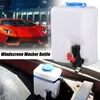 Car Organizer Universal Windscreen Washer Bottle Kit With Pump Hose Jets Wiring Switch Cleaning Tools Accessories273r