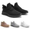 Nouvellement mode hommes chaussures de course en plein air grande taille baskets noir blanc garçons doux confortable formateurs de sport en plein air 39-47