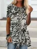 女性のTシャツ夏のファッション半袖デジタルプリントカジュアル緩いトップティーシャツプラスサイズの服frauen t