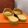 21SS European Style Runway Women Lady Summer Vintage Slipper Skor Tofflor Toppnivå Fabrik Partihandel H3840