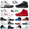 Jumpman 12 Gym Rouge hommes Basketball Chaussures 12s Utility Grind University Gold Reverse Flu Game Twist mens trainer
