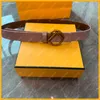 Cinturón de cuero con caja para mujer Hombre Moda Hombre Cinturones de diseño Letra F Hebilla Cintura para mujer Cintura Ceintures G￼rtel Belt 2108201L