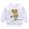 100% Algodão Roupas Infantis Desenho Urso Meninos Meninas Roupas Manga Longa Bebê Meninos Meninas Camisolas Camisetas Pulôver Roupas Tops