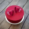 6 jamy diamentów silikonowych ciasto silikonowe 3d kształt serca kremówki ciasto czekoladowe formy formy modelarstwo wystrój