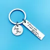 Napęd ze stali nierdzewnej Safe Letter Brelok Potrzebuję Ciebie tutaj ze mną Klucz Ring Car Key Chain dla miłośników Pary G1019