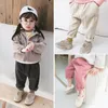 Meisjes Kleur Babyjongen Casual meisje Kinderen Effen harembroek 210306