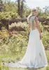 2021 vestido de noiva elegante sexy v pescoço botão de volta laço apliques vestidos nupciais feitos sob encomenda treinar uma linha vestidos robe de mariee