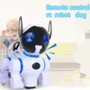 Début jouet éducatif électronique intelligent Robot chien télécommande Machine chien marche chantant danse RC Robot chien jouet enfant cadeau jouets