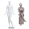 Fiberglass Model Female Gloss White Mannequin Full Body