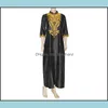 Ethnic Clothing Apparel Abaya African Robe Batik Fabric Ramadan Clothes Embroidery Kaftan Jibab Islamic Muslim Dress Galabia For Women2651 D