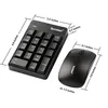 Teclado numérico e combo de mouse, sunredre 2.4G Mini sem fio número USB teclado e mouse para notebook de desktop do laptop