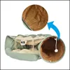 Forniture per giocattoli per gatti Pet Home Garden Bed Tunnel Pieghevole rimovibile Tubo interattivo Gioco con palline di peluche per cucciolo A0615 Drop Delivery 2