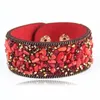 Bohemia Crystal irregular Stone Color Bangle BraceletGravel Flannelette cortex colored stones bracelets