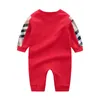 Pagliaccetto neonato in cotone 0-2Y Pagliaccetti Toddle Baby Body Bambini Onesies Onesies Tute Vestiti da arrampicata