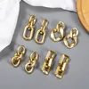 Mooie Shining Chain Charm Earring 4 stijlen Basic Chains Ontwerp Gouden vergulden Acryl Oorbellen Meervoudig Optioneel Groothandel