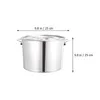 Storage Bottles & Jars 1Pc Stainless Steel Water Bucket Porridge Rice Soup Pot With Lid