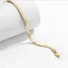 2021 Simple Fashion Wedding Armband Ins Top Sell smycken 18K Guldfyllning Högkvalitativ Populära kvinnor Bangle Armband Gift2484248