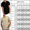 T-shirt con bottoni in lino manica corta da uomo O-collo moda estate solido cotone casual Henley camicetta allentata tee top abbigliamento uomo Y0809