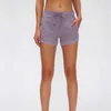 LU LU LEMONS Pantaloncini da yoga Pantaloni caldi Intimo da donna Con coulisse Corsa Corto da donna Abiti casual Abbigliamento sportivo per adulti Abbigliamento da palestra Esercizio per ragazze