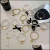 Charmarmband smycken armband pärlhalsband, enkel båge, cool tröja droppleverans 2021 amw0i