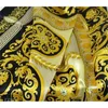 Famous Style 100 Silk Scarves of Woman Men Solid Color Gold Black Neck Print Soft Shawl Women Silk Scarf Square5440806