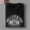 Tillbaka till framtiden Spara klocktorn Vintage T-shirt Män Kläder Skriv ut Tees Cotton Round Collar T-shirts 210706