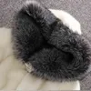 Vinter Chic Kvinnor Faux Fur Plysch Långärmad Hooded Knapp Overcoat Outwear Coat Casual Oversize Jacka 211220