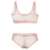 Womens Swimwear Lace Lingerie Fashion Designer Bra Set Breathable Comfortable Underwear Two Colors