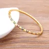 Neue Ankunft Luxus Stapelbare Aussage Gold Armreif für Frauen Hochzeit Kubikzircon Kristall Cz Dubai Vergoldet Armbänder Geschenke Q0717