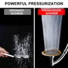 46 Inch Adjustable 2 Mode Shower Head Sprayer Head Home High Pressure Showerhead Bathroom Large Rainfall Universal Shower Heads H9266736