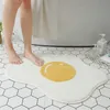 Non-slip Bathroom Mat Poached Egg Shape Floor Mats Absorbent Kitchen Rug Soft Doormat Entrance Rugs Washable By Door Mat 210727