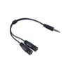 Разъемы Hot Audio Conversion Cable Cable 3.5mm Мужчина для женских наушников Jack Splitters Audio Adapter