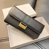 Luxury Designer genuine leather classic standard wallet fashion long purse moneybag zipper pouch coin pocket note compartment7521211