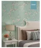 Wallpapers vintage groene gele bloem behang 3d slaapkamer schil en stok zelfklevende muurschildering woonkamer muurpapier kunst w2384251442