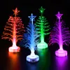 LED Aydınlık Noel Ağacı Gece Işık İmitasyon Kristal Gare Akrilik Elyaf Ağaçlar Renkli Parti Süslemeleri Tatil Hediyeler