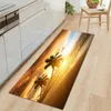 CushionDecorative Pillow Flannel Printed Beach Landscape Mats Long Strip Living Room Sofa Carpets Bathroom Absorbent Nonslip Rug5284075