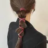 Leather Long Hair Tie Liny Ponytail Hold Hairband Dla Kobiet Moda Gumki Scrunchies Nowe Akcesoria do włosów