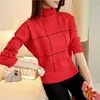 Sweater female autumn and winter fashion half-neck sweater pullover short paragraph warm loose bottoming shirt 210527