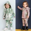 TinyPeople Rex coniglio Ragazzi Vestiti Autunno Abiti alla moda Neonata Con cappuccio Set di abbigliamento sportivo bambino inverno infantile 2 pezzi 210309