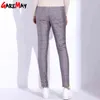 Pantaloni invernali per donna Pantaloni a vita alta elastici eleganti casual Piumini caldi da donna Matita in velluto Classico Addensare GAREMAY 211124