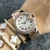 Reloj de pulsera de cuarzo con esfera de acero con números romanos de cristal para mujer y niña de marca a la moda CA08