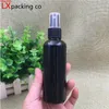 30ML 100ML 150ML Botellas de spray de plástico negro Hombres Pulverizador Perfume vacío Loción masculina Envases cosméticos Envío gratis 50PCS Alta calidad