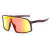 Красочные очки модные цельные солнцезащитные очки европейские и американские спорты на открытом воздухе